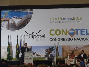 Ministro do Turismo, Vinicius Lummertz, presente no CONOTEL2018